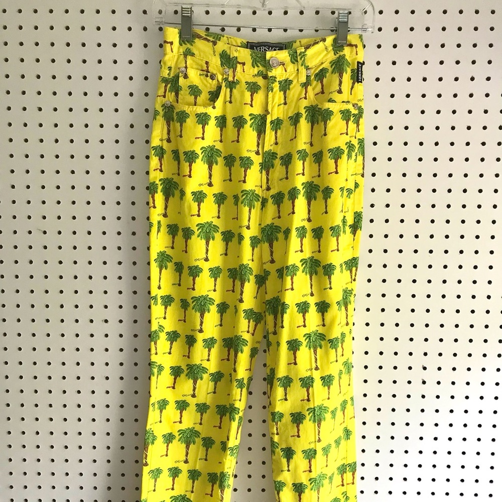Vintage Versace Palm Tree Pants